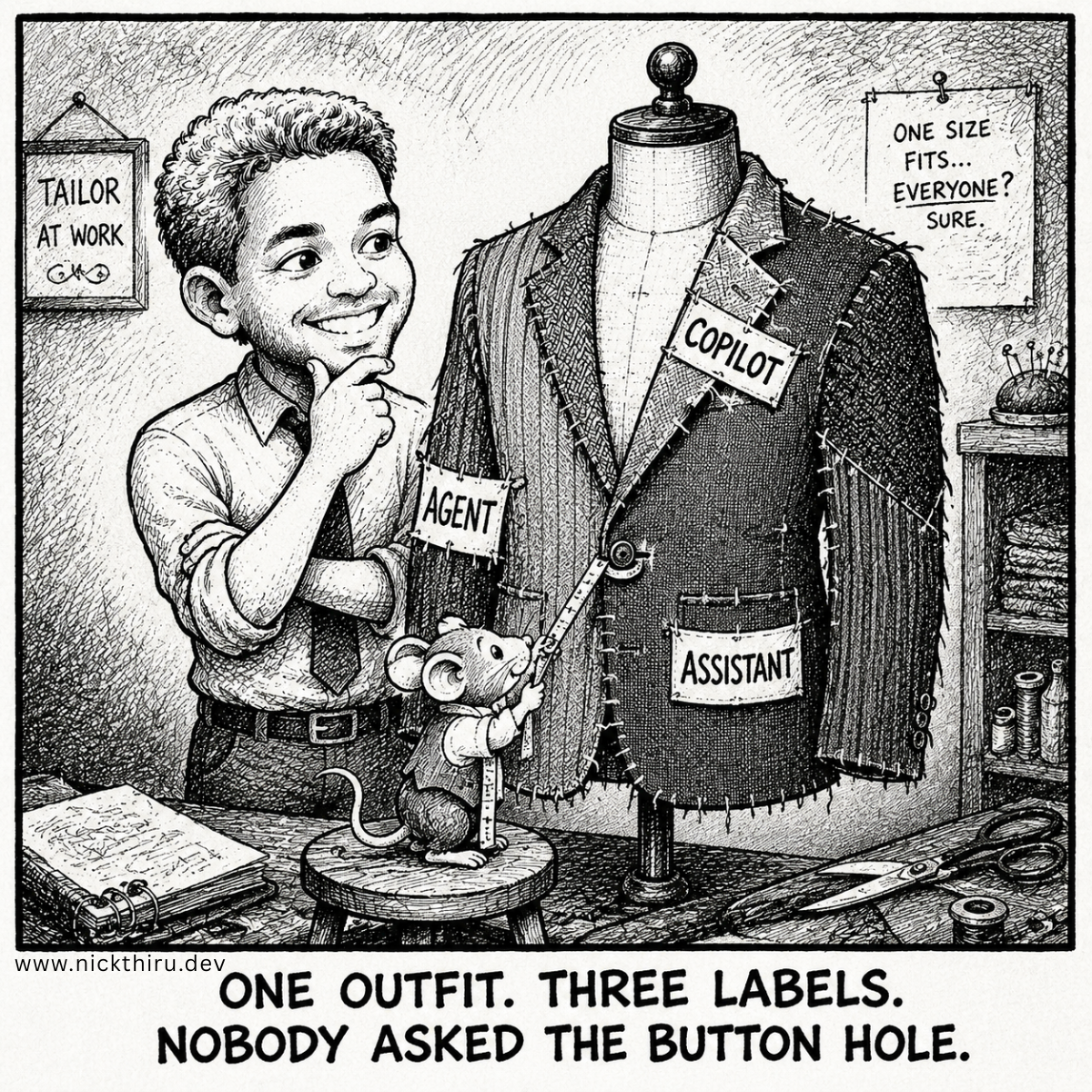Illustration for The AI product label that's actually three labels!